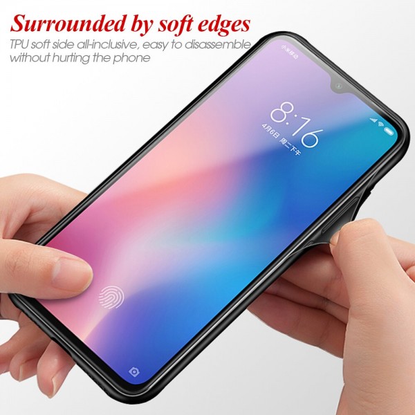 Capa Dura Emborrachada Vidro Temperado Gradiente Essager Be Yourself Xiaomi Mi 9 Img 02