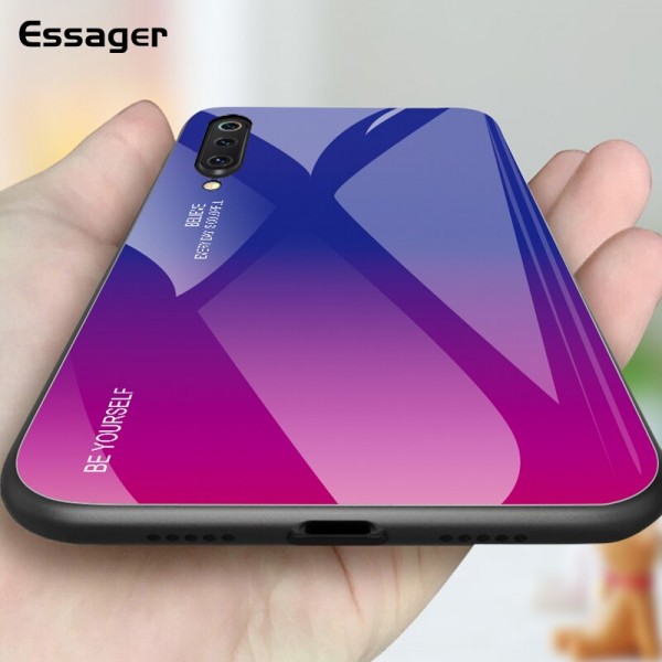 Capa Dura Emborrachada Vidro Temperado Gradiente Essager Be Yourself Xiaomi Mi 9 Img 04