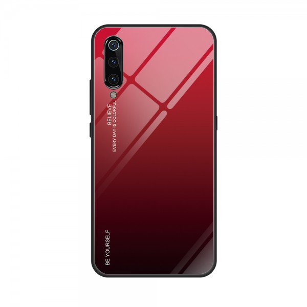 Capa Dura Emborrachada Vidro Temperado Gradiente Preto Vermelho Essager Be Yourself Xiaomi Mi 9 Img 08