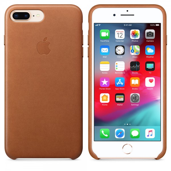 Capa De Couro Para Iphone 8 Plus 7 Plus Castanha Img 03