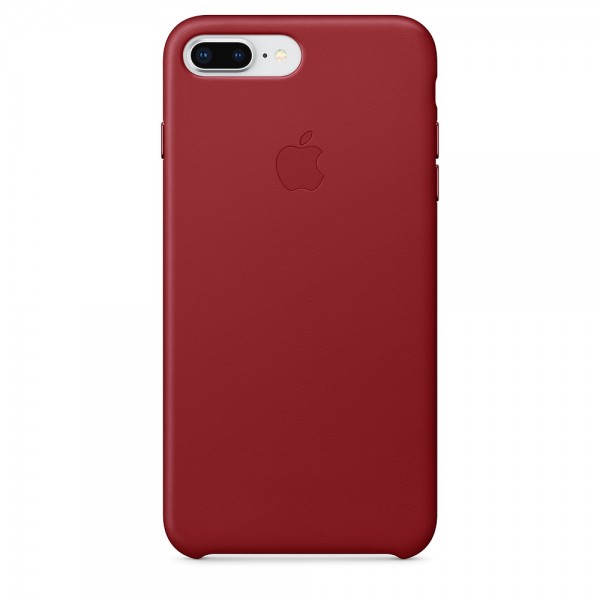 Capa De Couro Para Iphone 8 Plus 7 Plus Vermelha Img 01