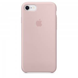 Capa De Silicone Para Iphone 8 7 Areia Rosa Img 01