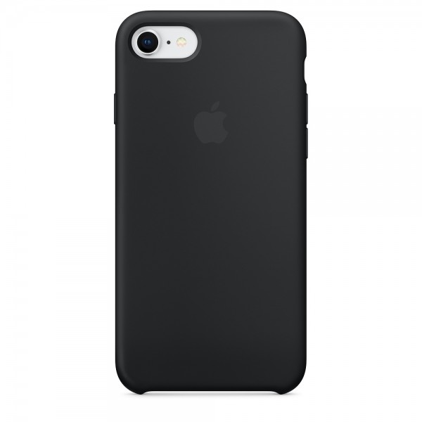 Capa De Silicone Para Iphone 8 7 Preta Img 01