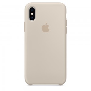 Capa De Silicone Para Iphone Xs Cinza Img 01