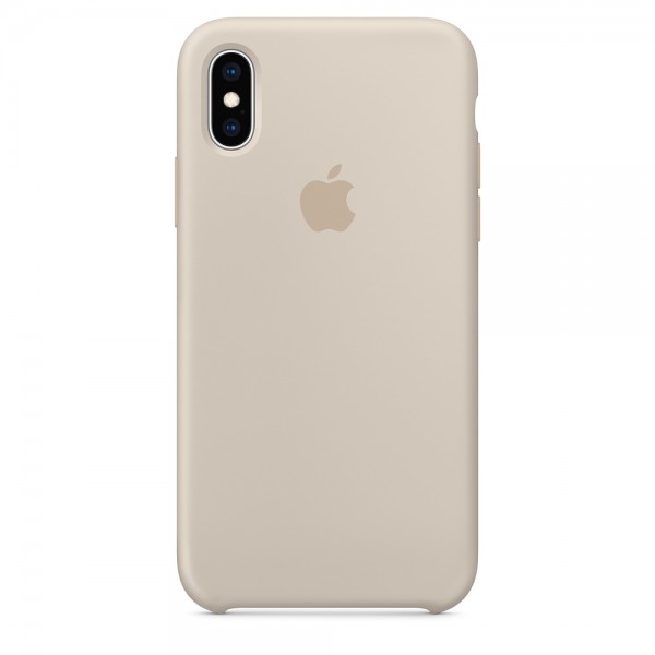 Capa De Silicone Para Iphone Xs Max Cinza Img 01