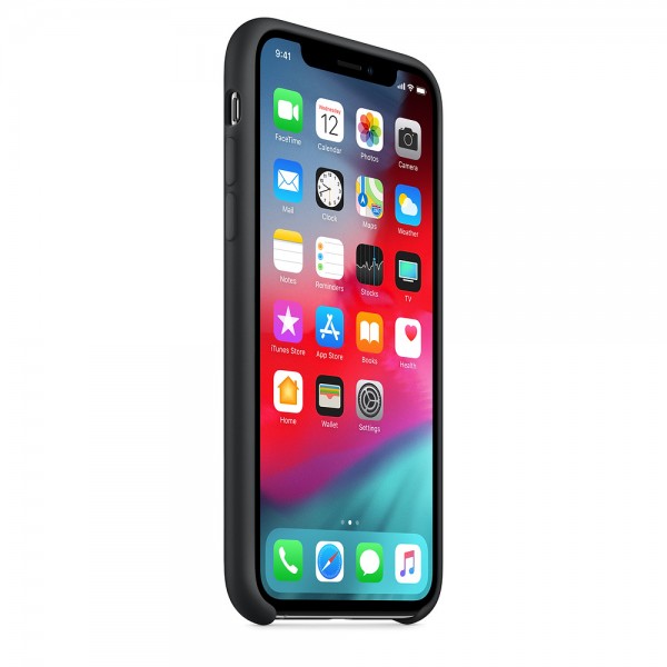 Capa De Silicone Para Iphone Xs Max Preta Img 05