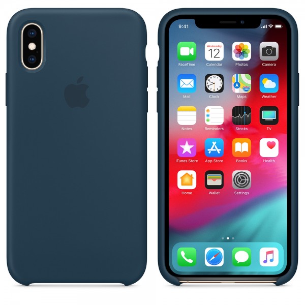 Capa De Silicone Para Iphone Xs Max Verde Pacífico Img 02