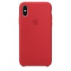Capa De Silicone Para Iphone Xs Vermelho Img 01