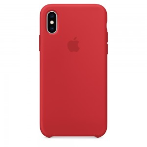 Capa De Silicone Para Iphone Xs Vermelho Img 01