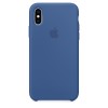 Capade Silicone Para Iphone Xs Azul‑holandês Img 01
