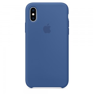 Capade Silicone Para Iphone Xs Azul‑holandês Img 01