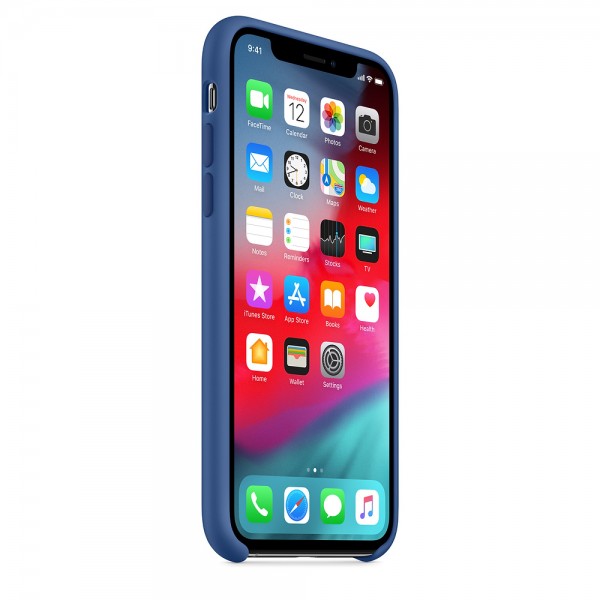 Capade Silicone Para Iphone Xs Azul‑holandês Img 05