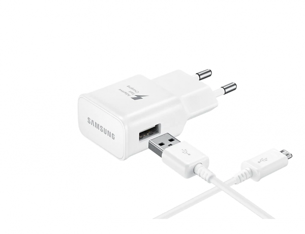 Carregador Samsung Fast Charge Micro Usb 3.0 2a 5v Ep Ta20bwbugbr Branco Img 01