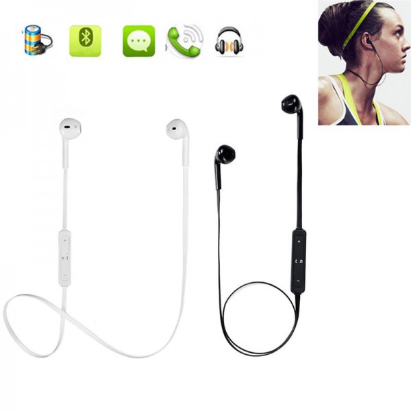 Fone De Ouvido Sem Fio Earpods Sports Wireless Stereo Bluetooth 4 1 Sy 206 Branco Preto Img 07