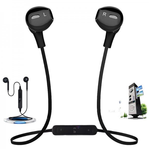 Fone De Ouvido Sem Fio Earpods Sports Wireless Stereo Bluetooth 4 1 Sy 206 Preto Img 01