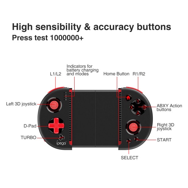 Gamepad Bluetooth Ipega Red Knight Pg 9087 Img 02