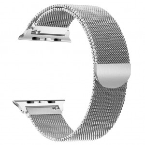 Pulseira Apple Watch Milanese Magnetica Prata Img 01