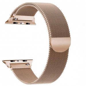 Pulseira Apple Watch Milanese Magnetica Rose Dourado Img 01