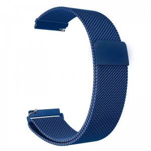 Pulseira Milanese Metal Inoxidavel Azul Xiaomi Amazfit Bip Img 01