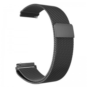 Pulseira Milanese Metal Inoxidavel Preta Xiaomi Amazfit Bip Img 01